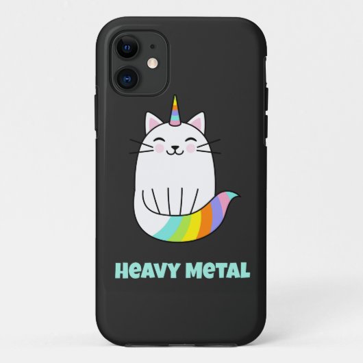 Funny-achtige eenhoorn-regenboogkat Case-Mate iPhone case (Achterkant)
