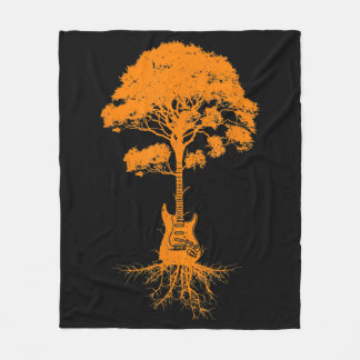 Funny Acoustic Guitar for Men Women Cool Guitarist Fleece Deken