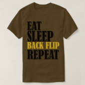 Funny Acrobat Eat Sleep Back Slaap sportsportgym T-shirt (Design voorkant)
