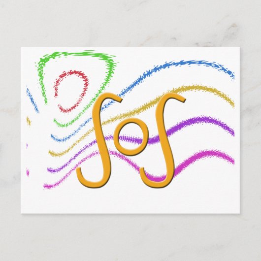 Funny Acronyms - SOS Briefkaart (Voorkant)