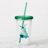 Funny Acryltumbler met Baby Donkey Acryl Drinkbeker (Achterkant)