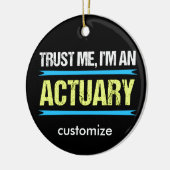 Funny Actuary-kerstmis Keramisch Ornament (Links)