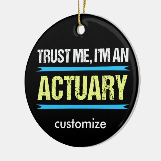 Funny Actuary-kerstmis Keramisch Ornament (Links)