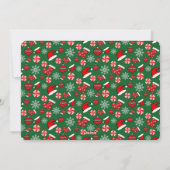 Funny add Foto van je familie, prettige kerst Feestdagenkaart (Achterkant)