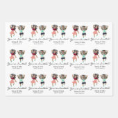 Funny Add Photo Gepersonaliseerd Bride & Groom Wed Inpakpapier Vel (Voorkant 3)