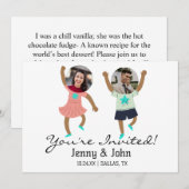 Funny Add Photo Gepersonaliseerd Bride & Groom Wed Kaart (Voorkant / Achterkant)