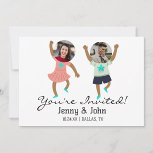 Funny Add Photo Gepersonaliseerd Bride & Groom Wed Kaart