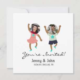 Funny Add Photo Gepersonaliseerd Bride & Groom Wed Kaart