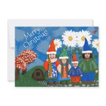 Funny Add Photo Gnome Family Merry Kerstry