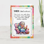 Funny Addicted To Online Shopping  Kaart (Voorkant)