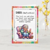 Funny Addicted To Online Shopping  Kaart (Gele Bloem)