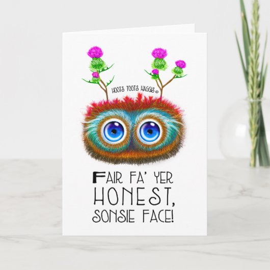 Funny Address To A Haggis Bedankkaart (Voorkant)