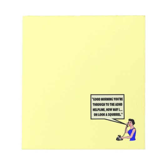 Funny ADHD Notitieblok (Voorkant)