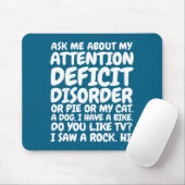 Funny Adhd Quote Ask Me About My Attention Deficit Muismat (Met muis)