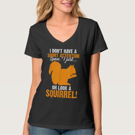 Funny ADHD Squirrel voor mannen Chipmunk Pet Lov T-shirt (Voorkant)