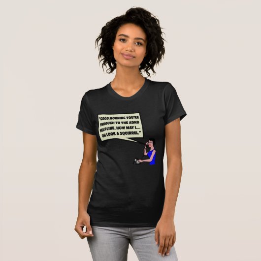 Funny ADHD T-shirt (Voorkant volledig)