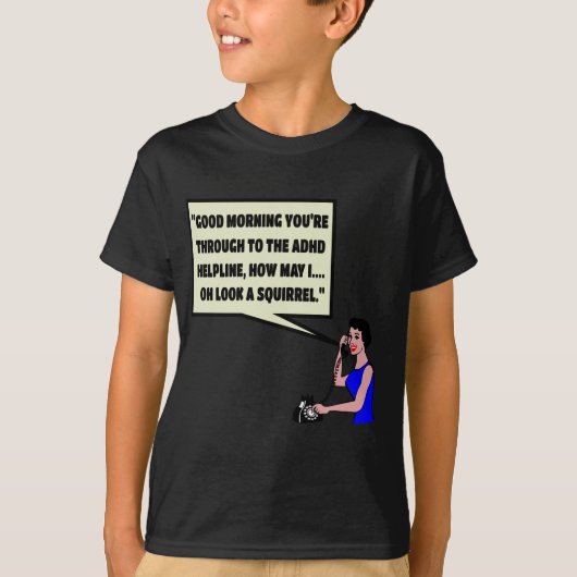 Funny ADHD T-shirt (Voorkant)
