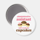 Funny Administrative Assistant Magneet (Voorkant / Achterkant)