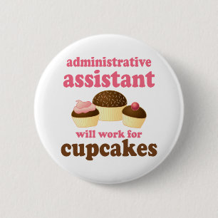 Funny Administrative Assistant Ronde Button 5,7 Cm