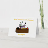 Funny Administrative Professional Unicorn Folie Wenskaart (Voorkant)