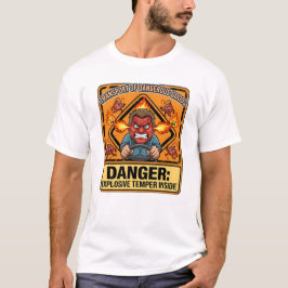 Funny ADR Trucker T-shirt, Explosive Temper T-shirt