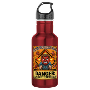 Funny ADR Trucker water bottle Explosive Temper Waterfles