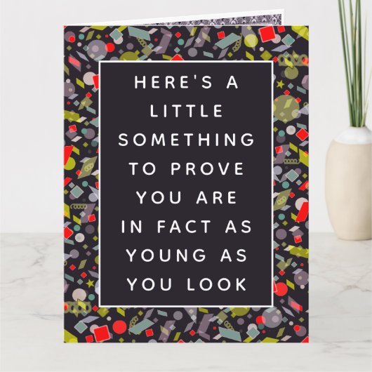 Funny Adult Birthday Certificate Kaart (Voorkant)