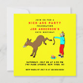 Funny Adult Birthday Invitations Kaart (Voorkant)