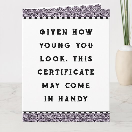 Funny Adult Birthday Kaart (Voorkant)