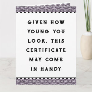 Funny Adult Birthday Kaart