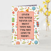 Funny Adult Birthday Kaart (Gele Bloem)