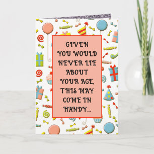Funny Adult Birthday Kaart