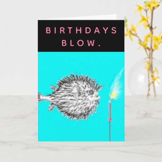 Funny Adult Birthday Kaart (Gele Bloem)