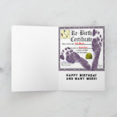 Funny Adult Birthday Kaart (Binnen)