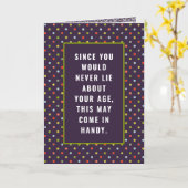 Funny Adult Birthday-kaart Kaart (Gele Bloem)