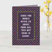 Funny Adult Birthday-kaart Kaart (Gele Bloem)