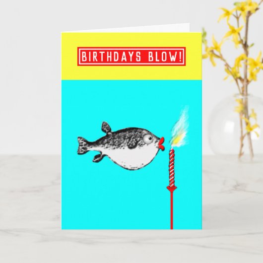 Funny Adult Birthday-kaart Kaart (Gele Bloem)