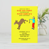 Funny Adult Birthday Party Kaart (Staand voorkant)