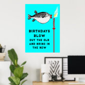 Funny Adult Birthday Poster (Thuiskantoor)