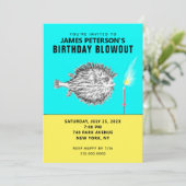 Funny Adult Birthday Uitnodiging (Staand voorkant)