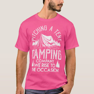 Funny Adult Camping Shirten Mannen Vrouwen Pitchin T-shirt