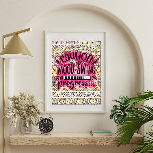 Funny Adult Coloring Poster