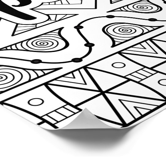 Funny Adult Coloring Poster (Hoek)