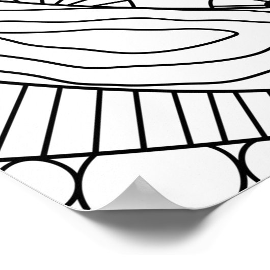 Funny Adult Coloring Poster (Hoek)