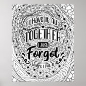 Funny Adult Coloring Poster (Voorkant)