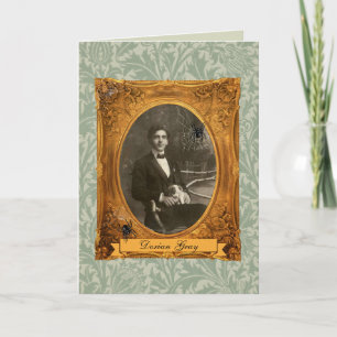 Funny Adult Dorian Gray Halloween Birthday Custom Kaart