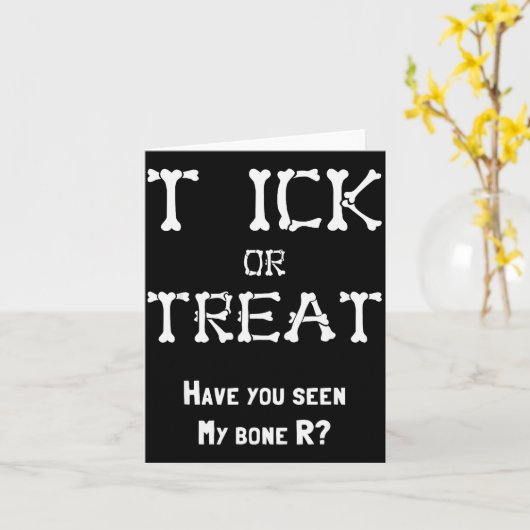 Funny Adult Halloween- Inappropriate Halloween Shi Kaart (Gele Bloem)