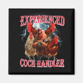Funny Adult Humor Experienced Handler Inappropriat Magneet (Voorkant)