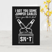 Funny Adult Humor Got You Some Jumper Cables Since Kaart (Gele Bloem)