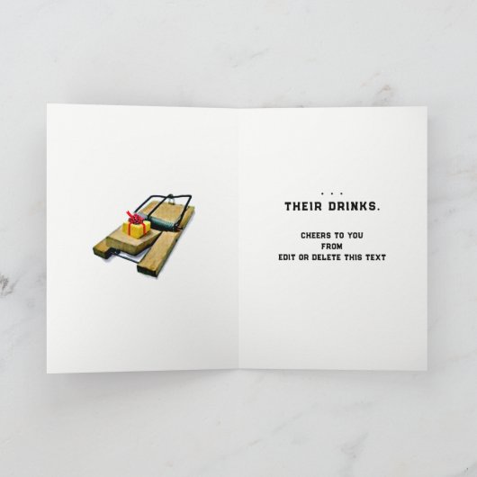 Funny Adult Kerstmis Feestdagen Kaart (Binnen)